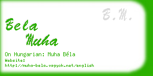 bela muha business card
